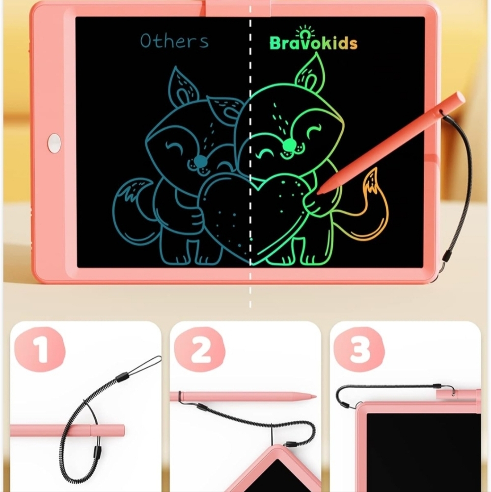 Pink Drawing Tablet for Kids - Picture 2 of 8
